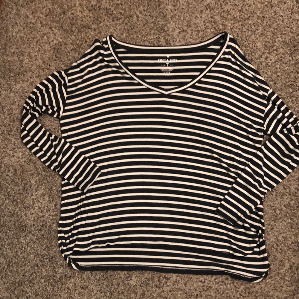American eagle long sleeve soft and sexy stripped shirt